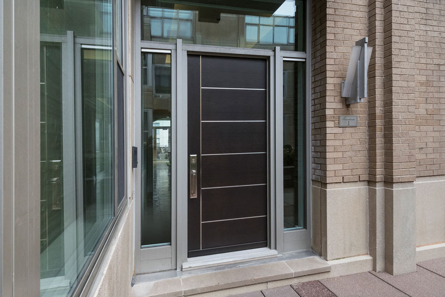 Modern Commercial Doors – 33 W Ontario Street Chicago Townhomes – Model EMD-B1W - Featured Project by Glenview Haus 2