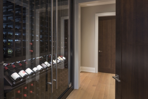 Custom-Refrigerated-Wine-Cabinet-view-from-Hallway