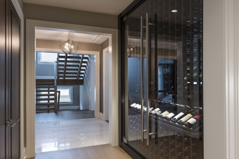 Custom-Refrigerated-Wine-Cabinet-Hallway