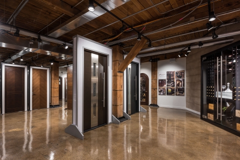 Glenview Haus Custom Doors and Wine Cellars Showroom in Chicago