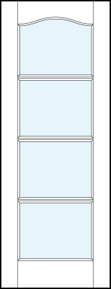 fl410 MDF Interior Door