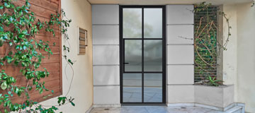 Steel Frame Glass Doors - Exterior and Interior