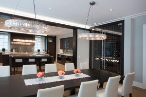 Custom Refrigerated Wine Cabinet – North Shore Modern Home in Glenview 1