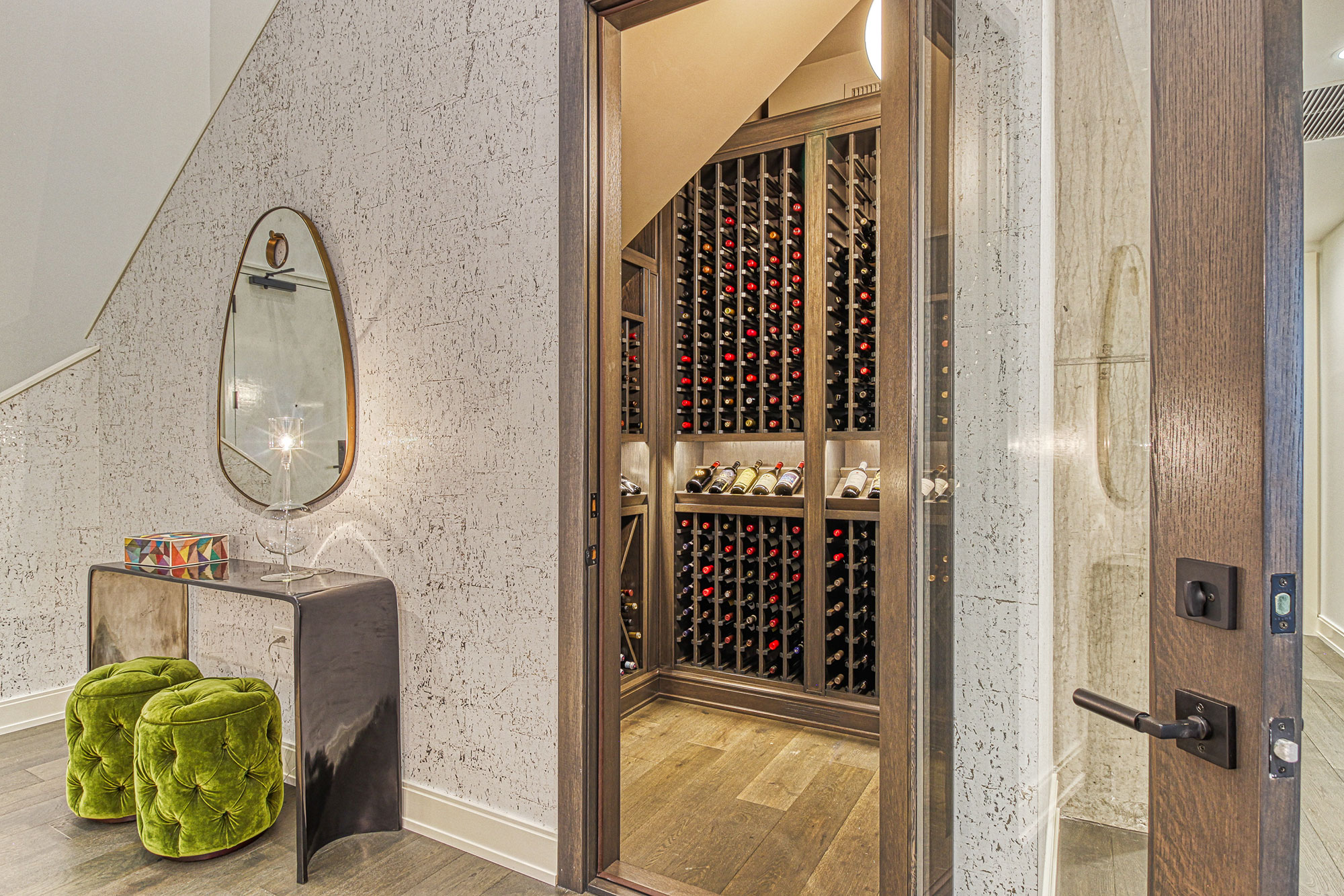 Wine Cellar Foyer  - Glenview Haus - Custom Doors, Wine Cellars and Cabinets in Chicago