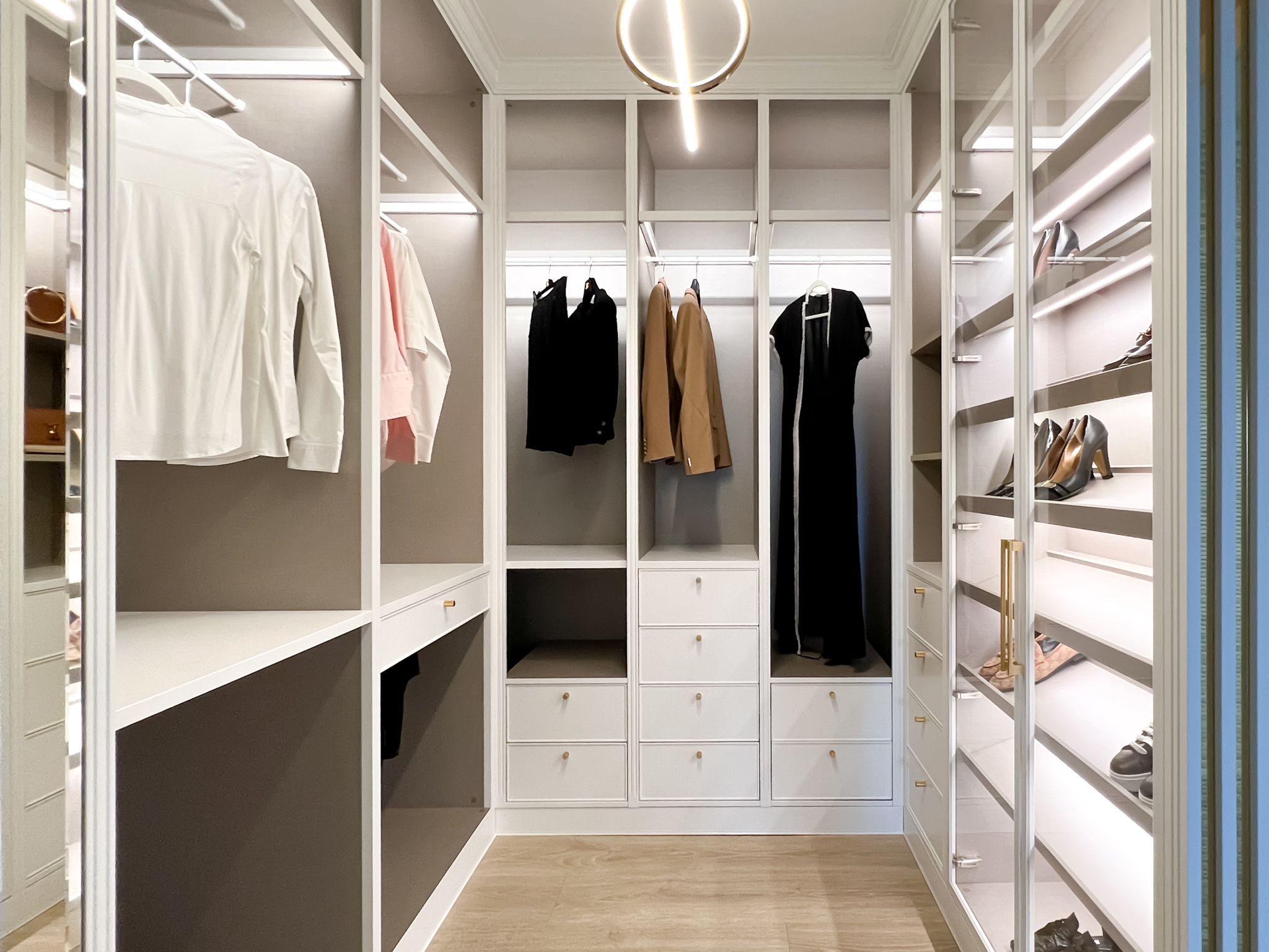 Contemporary Custom Closets - Sleek and Minimal